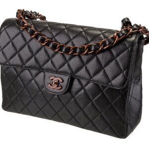 Chanel VERY Rare/ Collectable Caviar Jumbo w/ Wood hardware $10k